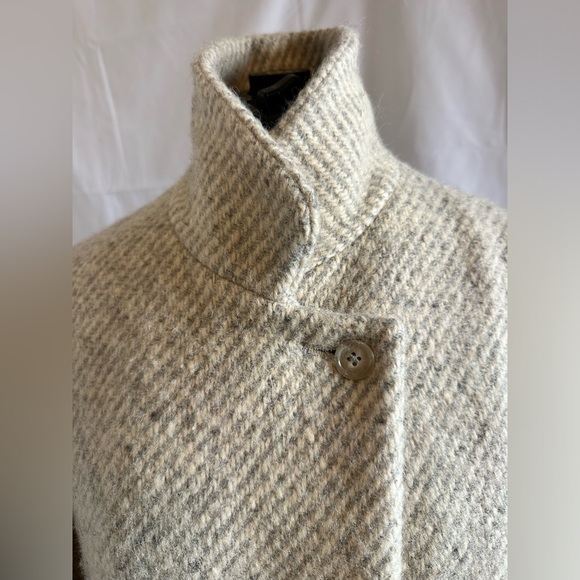 Charter Club Irish Tweed LONG Wool Coat Made in Ireland UK 14 (USA 12) - Picture 4 of 15